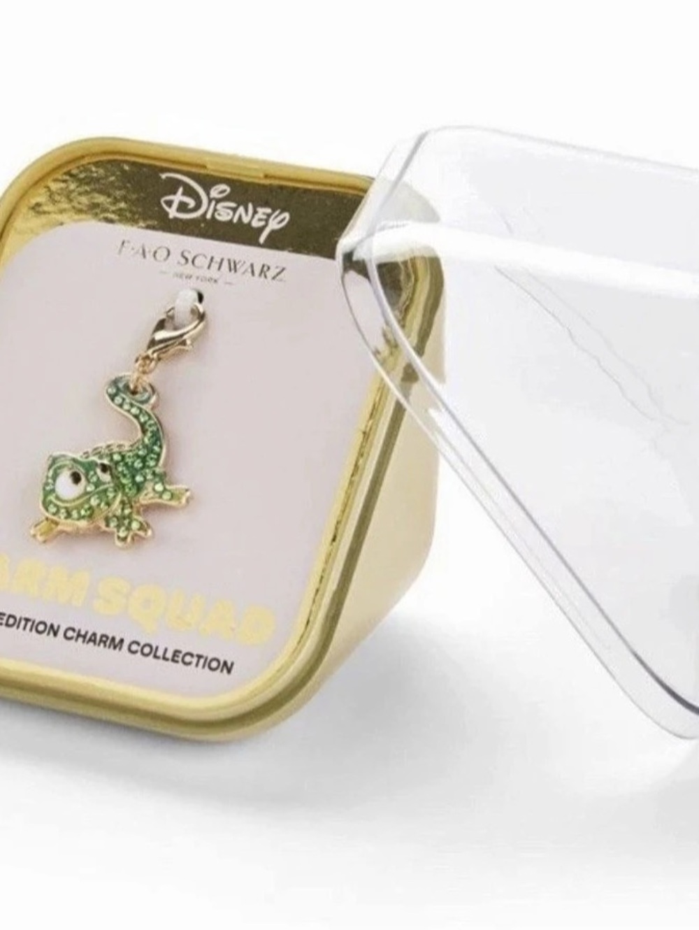Disney FAO Schwarz Signature Edition Charm Squad Pascal Tangled Enamel Charm